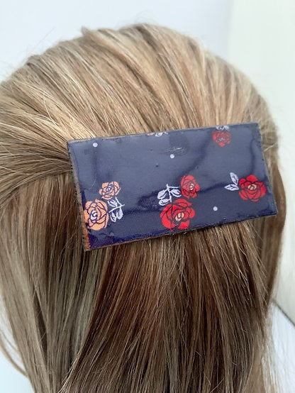 Patchwork French Hair Barrettes